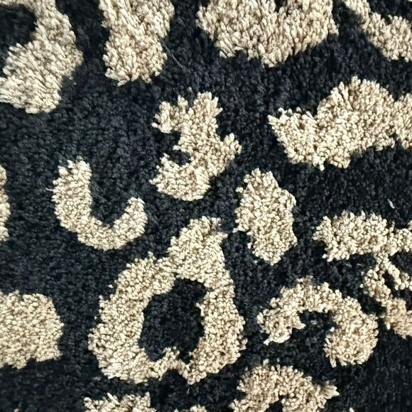 Rachel Zoe Leopard Bath Rug 24x60 Designer Luxury Plush Mat Animal Print Runner - Picture 2 of 5